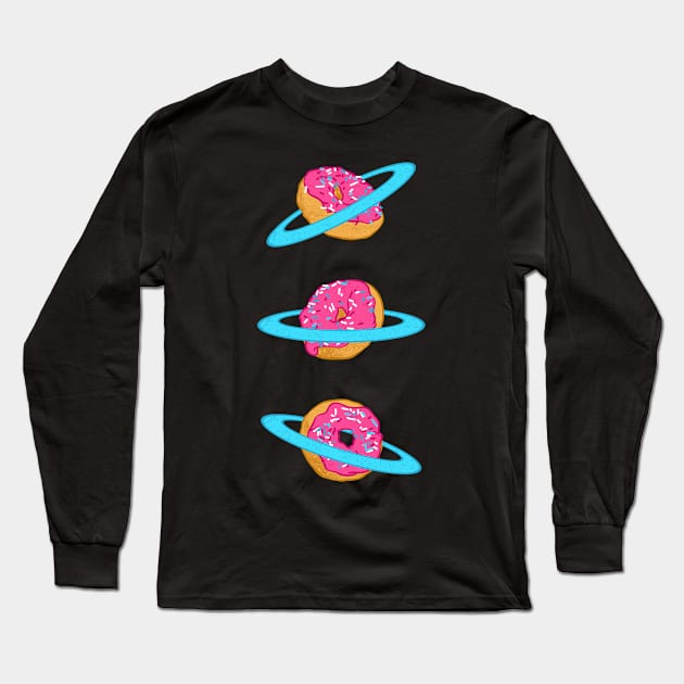 Sugar rings of Saturn Long Sleeve T-Shirt by zen4